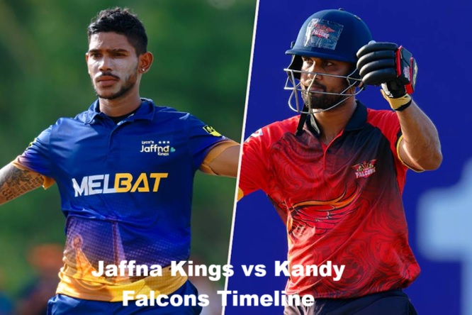 Jaffna Kings vs Kandy Falcons Timeline